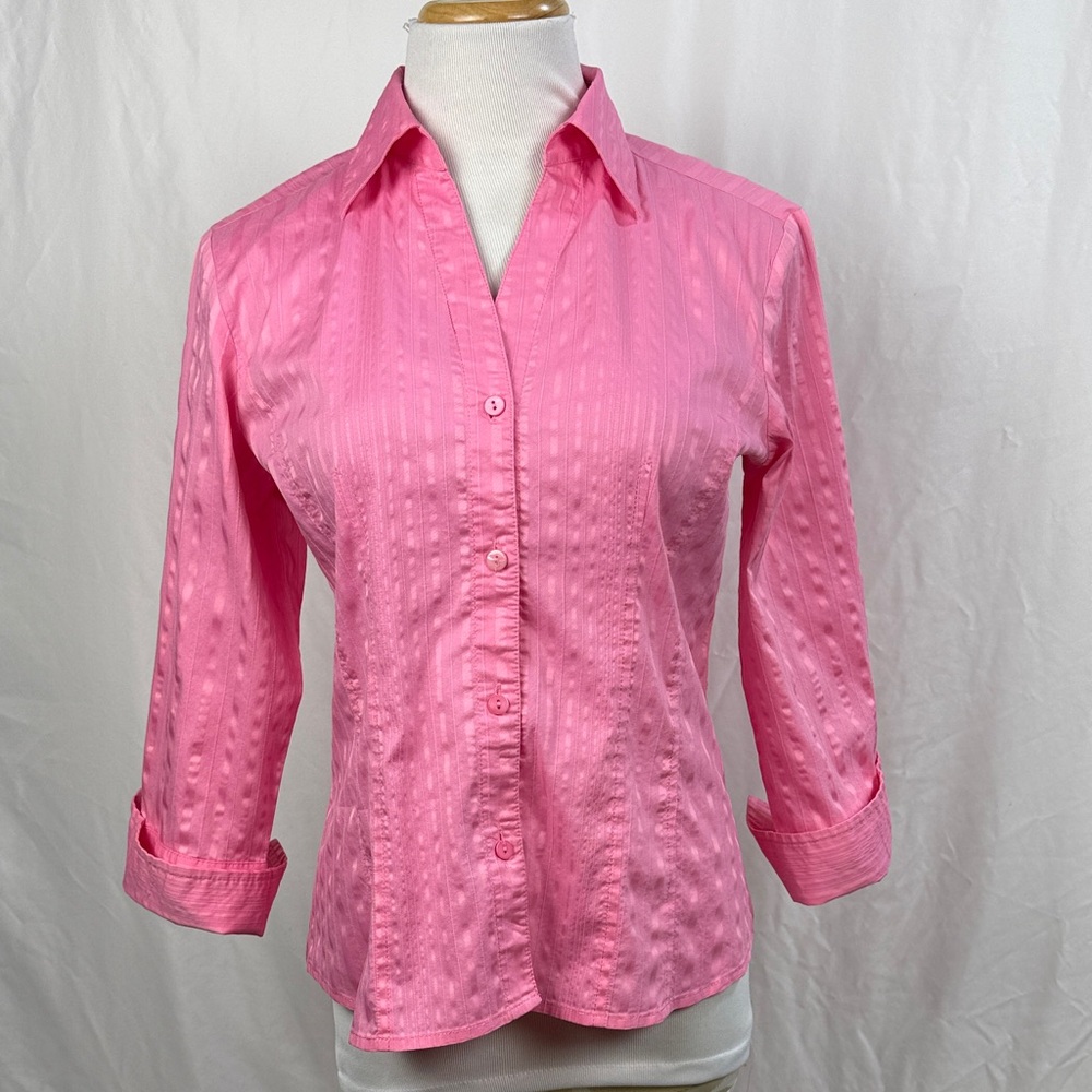 Rafaella Vibrant Pink Button-Down Shirt
